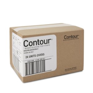 Blood Glucose Test Strips Contour   50 Strips per Box Uses a tiny 0.6 microliter blood sample For Contour   Meter