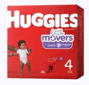 Unisex Baby Diaper Huggies   Little Movers Size 4 Disposable Moderate Absorbency