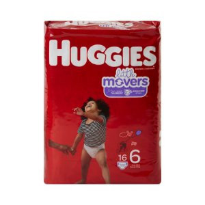 Unisex Baby Diaper Huggies   Little Movers Size 6 Disposable Moderate Absorbency