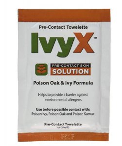Itch Relief IvyX    Pre-Contact Towelette 25 per Box Individual Packet