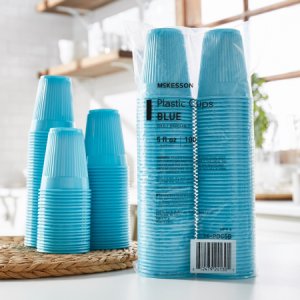 Drinking Cup McKesson 5 oz. Blue Polypropylene Disposable