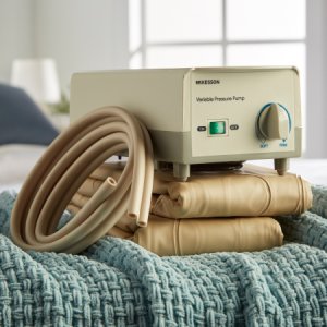 Variable Pressure Pump and Mattress Pad System McKesson Pressure Redistribution 78 L X 36 W Inch For Mattresses