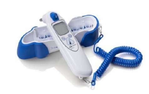 Tympanic Ear Thermometer with Base Genius    Ear Probe Wall Mount