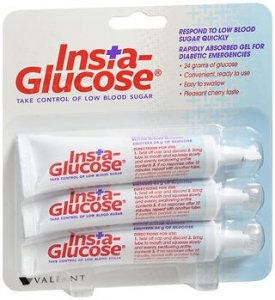 Glucose Supplement Insta-Glucose   3 per Pack Gel Cherry Flavor