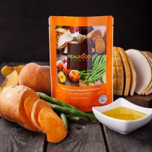 Tube Feeding Formula Real Food Blends    9.4 oz. Pouch Ready to Use Turkey / Sweet Potatoes / Peaches Flavor Adult / Child