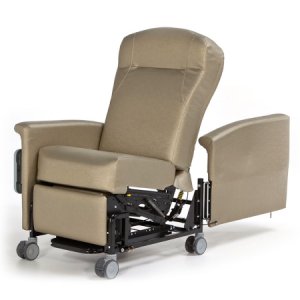 Medical Transport Recliner Asecent II Natural Vinyl Thermoplastic