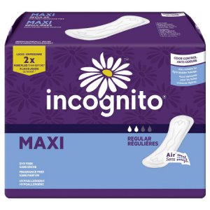 Feminine Pad Incognito   Maxi Regular Absorbency