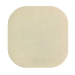Ostomy Wafer Skin Barrier Trim to Fit, Standard Wear Adhesive without Tape Without Flange Universal System Hydrocolloid Without Opening 4 X 4 Inch