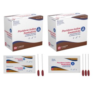 Impregnated Swabstick 10% Strength Povidone-Iodine Individual Packet NonSterile
