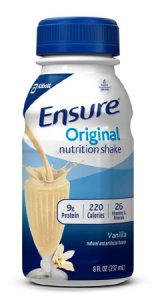 Oral Supplement Ensure   Original Shake Vanilla Flavor Ready to Use 8 oz. Bottle