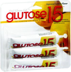 Glucose Supplement Glutose 15    3 per Pack Gel Lemon Flavor