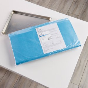 McKesson Sterilization Wrap Blue 24 X 24 Inch Single Layer Cellulose Steam / EO Gas