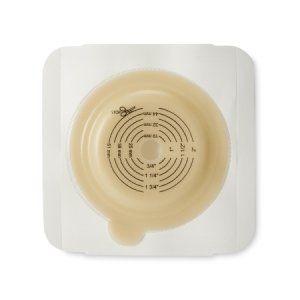 Ostomy Barrier Hollister Trim to Fit, Standard Wear Tape Collar 70 mm Flange 2 Inch Opening 5 X 5 Inch