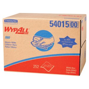 Task Wipe WypAll   X60 White NonSterile Hydroknit Fabric 12-1/2 X 16-4/5 Inch Disposable