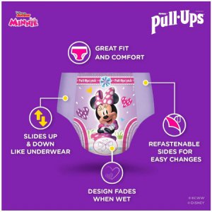 Female Toddler Training Pants Pull-Ups   Learning Designs   for Girls Size 4T to 5T Disposable Moderate Absorbency