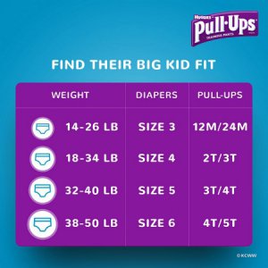 Female Toddler Training Pants Pull-Ups   Learning Designs   for Girls Size 4T to 5T Disposable Moderate Absorbency