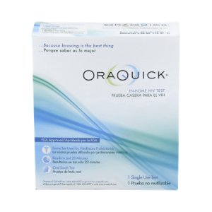 Rapid Test Kit OraQuick   In-Home HIV Home Test Device HIV Detection Saliva Sample 1 Test CLIA Waived