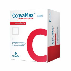 Super Absorbent Dressing ConvaMax    Superabsorber 4 X 8 Inch Waterproof Nonwoven / Superabsorbent Polymer / Gelling Silicone Rectangle Sterile