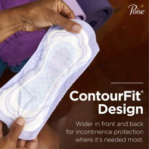 Bladder Control Pad Poise   12.9 Inch Length Heavy Absorbency Absorb-Loc   Core One Size Fits Most Adult Female Disposable