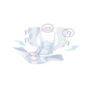 Unisex Adult Incontinence Brief Seni   Super Plus Large Disposable Heavy Absorbency