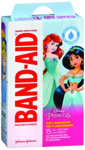 Adhesive Strip Band-Aid   1 X 3 Inch Plastic Rectangle Kid Design (Disney Princess) Sterile