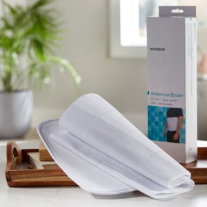 Abdominal Binder McKesson Medium / Large Hook and Loop Closure 45 to 62 Inch Waist Circumference 12 Inch Height Adult