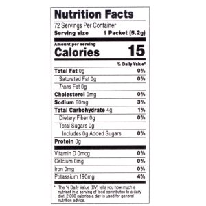 Thickened Decaffeinated Beverage Thick & Easy   0.18 oz. Individual Packet Tea Flavor Powder Nectar Consistency