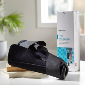 Knee Immobilizer McKesson One Size Fits Most Up to 29 Inch Thigh Circumference 12 Inch Length Left or Right Knee