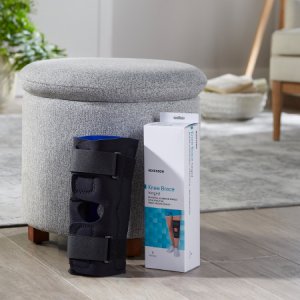 Knee Brace McKesson Small Wraparound / Hook and Loop Strap Closure with D-Rings 15-1/2 to 18 Inch Circumference Left or Right Knee