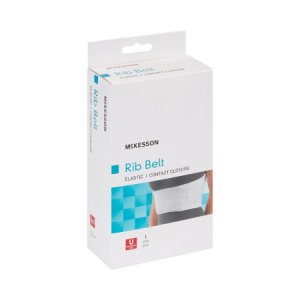 Rib Belt McKesson One Size Fits Most Hook and Loop Closure 28 to 50 Inch Waist Circumference 6 Inch Height Adult