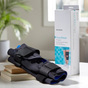 Knee Brace McKesson 3X-Large Wraparound / Hook and Loop Strap Closure with D-Rings 28 to 30-1/2 Inch Circumference Left or Right Knee