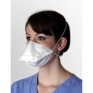 Particulate Respirator / Surgical Mask ProGear   Medical N95 Flat Fold Pouch Elastic Strap Small White NonSterile ASTM Level 3 Adult