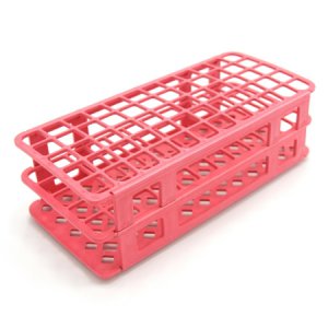 Fold and Snap Test Tube Rack 60 Place 5 to 15 mL Tube Size Red 2-2/5 X 4-1/8 X 9-2/3 Inch
