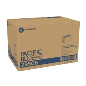 Washcloth Pacific Blue Select    10 X 13 Inch White Disposable