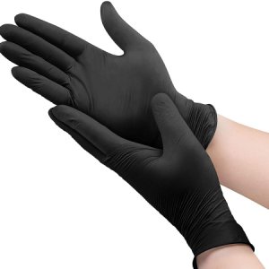 Exam Glove MICROFLEX   MidKnight    Touch 93-733 Small NonSterile Nitrile Standard Cuff Length Textured Fingertips Black Not Rated