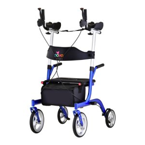 4 Wheel Rollator PHOENIX RISE UP Blue Adjustable Height / Folding Aluminum Frame