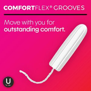 Tampon U by Kotex   Click   Regular Absorbency Plastic Applicator Individually Wrapped