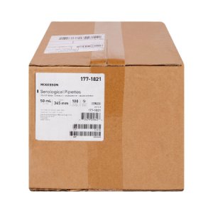 McKesson Serological Pipette 50 mL 0.5 mL Graduation Increments / 9 mL Negative Graduations Sterile