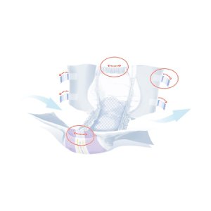 Unisex Adult Incontinence Brief Seni   Super Plus Regular Disposable Heavy Absorbency