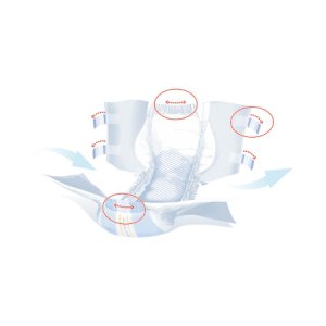 Unisex Adult Incontinence Brief Seni   Super Plus Large Disposable Heavy Absorbency