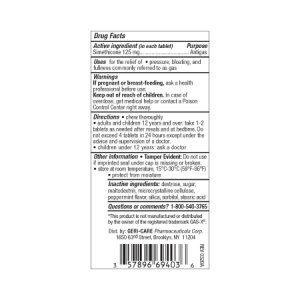 Gas Relief Geri-Care   125 mg Strength Tablet 30 per Bottle