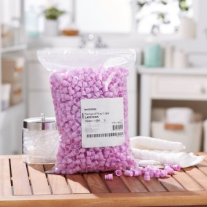 McKesson Tube Closure Polyethylene Flanged Plug Cap Lavender 13 mm For Use with 13 mm Blood Drawing Tubes, Glass Test Tubes, Plastic Culture Tubes NonSterile