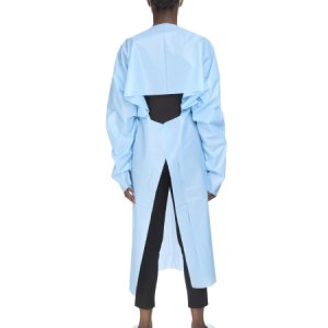 Protective Procedure Gown McKesson One Size Fits Most Blue NonSterile AAMI Level 2 Disposable