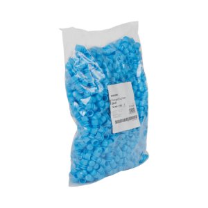McKesson Tube Closure Polyethylene Flanged Plug Cap Blue 16 mm For Use with 16 mm Blood Drawing Tubes, Glass Test Tubes, Plastic Culture Tubes NonSterile