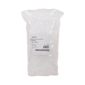 McKesson Microcentrifuge Tube Conical Bottom Plain 2 mL Without Color Coding Snap Cap Polypropylene Tube