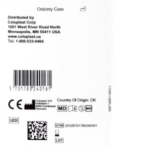 Ostomy Seal Brava   Convex, Starter Hole 3/4 Inch (20mm)