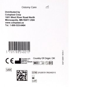 Ostomy Seal Brava   Convex, Starter Hole 1-3/4 Inch (45mm)