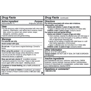 Itch Relief 1% Strength Cream 1 oz. Tube