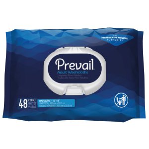 Personal Wipe Prevail   Soft Pack Water / Cetearyl Isononanoate / Ceteareth-20 / Cetearyl Alcohol Scented 48 Count