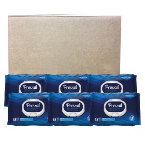 Personal Wipe Prevail   Soft Pack Water / Cetearyl Isononanoate / Ceteareth-20 / Cetearyl Alcohol Scented 48 Count